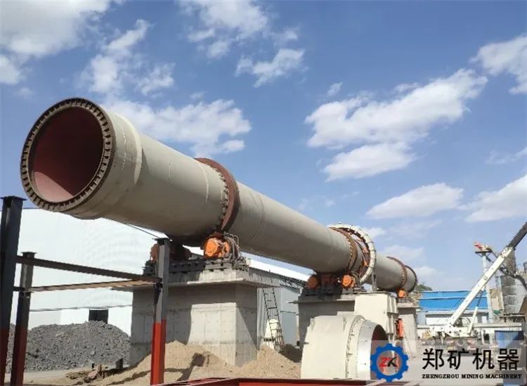 高嶺土回轉窯安裝現場