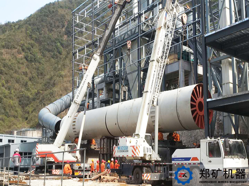 陜西商南胡草坪釩礦烘干機生產線項目